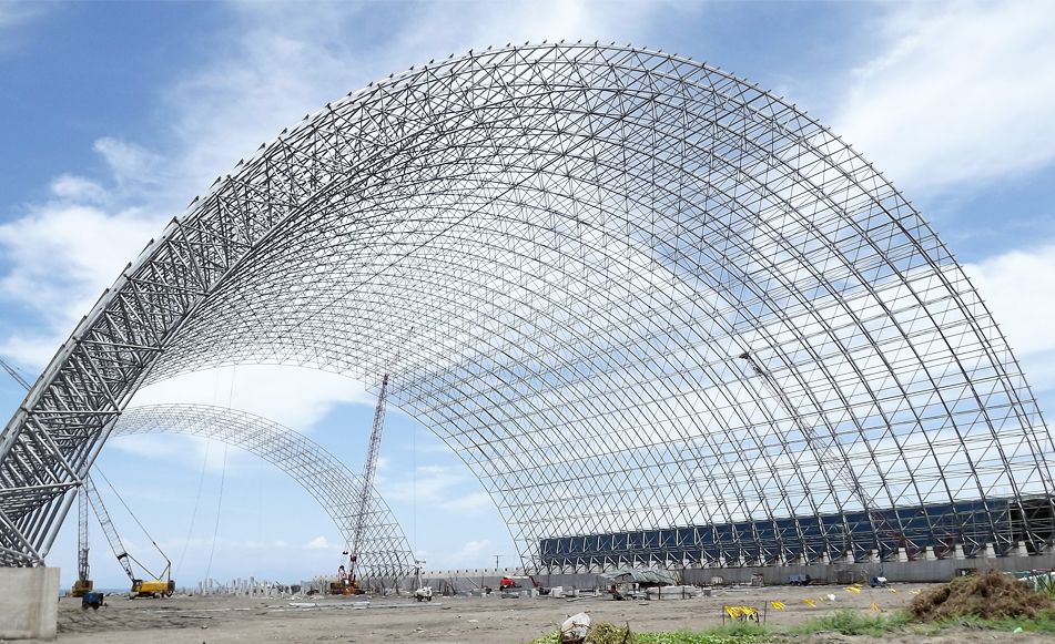 long span space frame structure