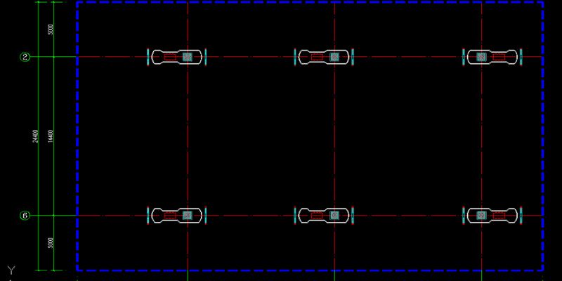 multi-row column canopy