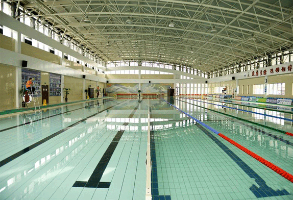 space frame swimming pool roof 