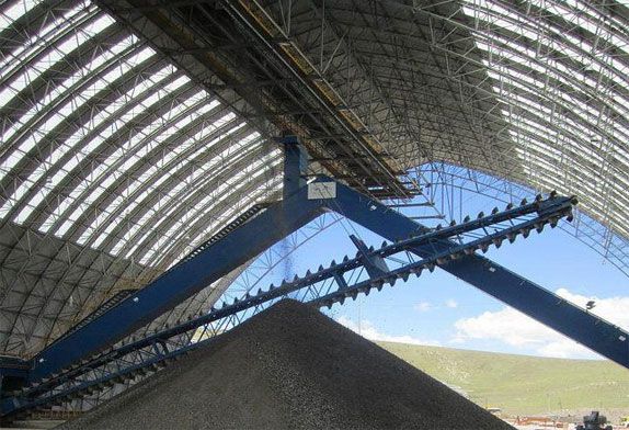 space frame coal shed