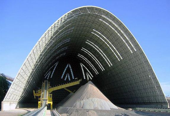 Long Span dry bulk shed