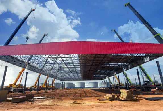 The main points of gas station space frame structure design