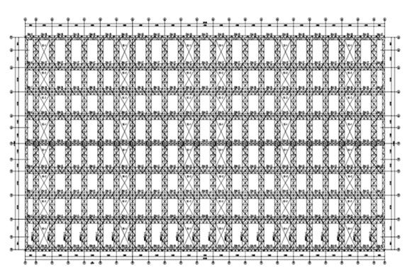 Overall layout of steel structure