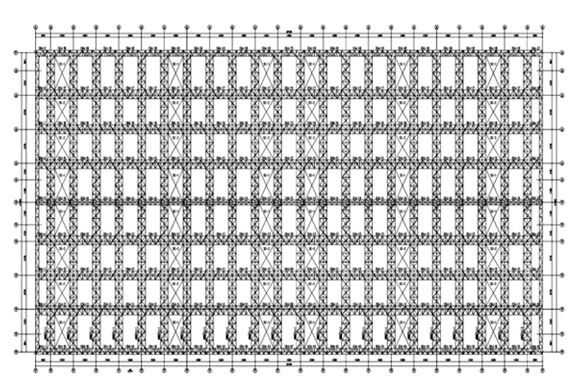 Overall layout of steel structure