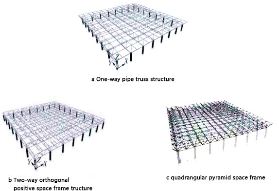 space frame Roof structure selection