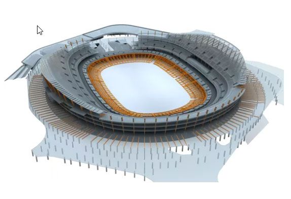 Stadium steel structure