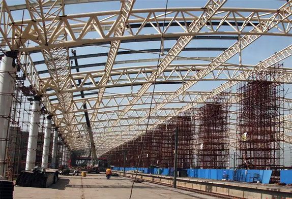 steel curved roof truss