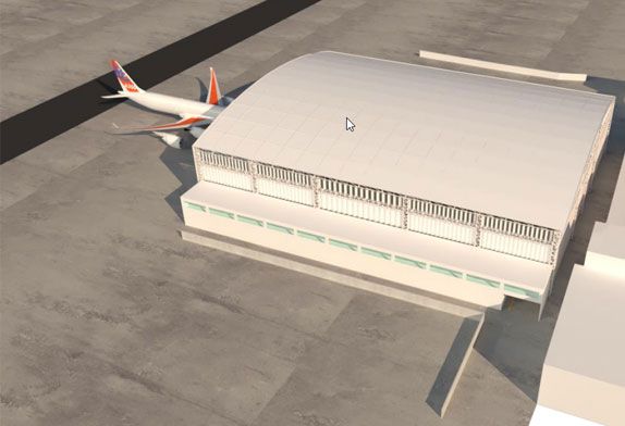 aircraft hangar construction