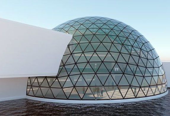 glass dome building