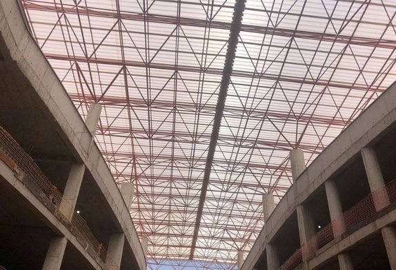 space frame canopy for building