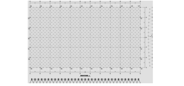 steel space frame structure layout