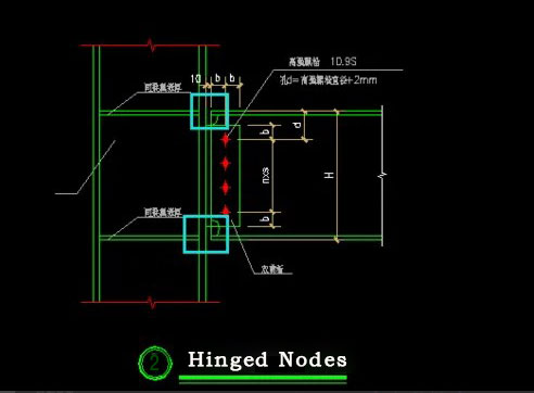 Hinged nodes