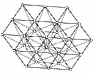 Three-dimensional space frame structure