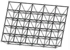 Regular tetrahedral space frame
