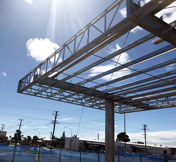 Australia Bolt Joint Modular Building Gas Station Canopy