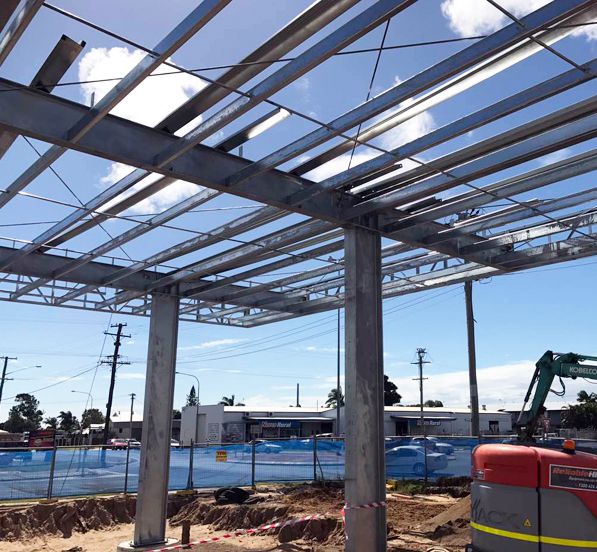 Australia Bolt Joint Modular Building Gas Station Canopy