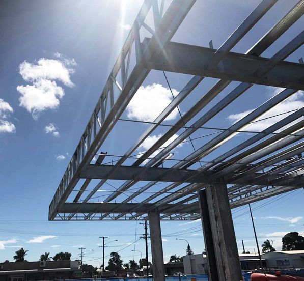 Australia Bolt Joint Modular Building Gas Station Canopy