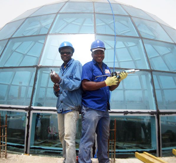 The Steel Structure Glass Dome Roof of Togo’s Presidential Palace