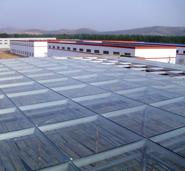 Surveying & Mapping Center Hall Flat Space Frame Structure Glass Roof
