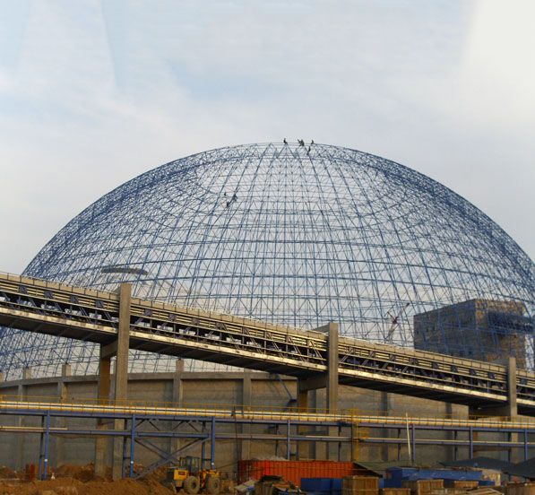 MengJin Power Plant Dome Space Frame Coal Storage Shed (2 sets)