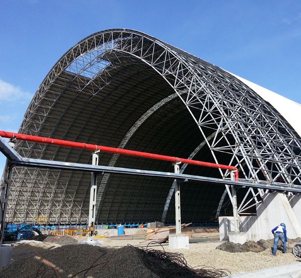 PHILIPPINE Power Plant Coal Storage Shed Large Span Space Frame Project