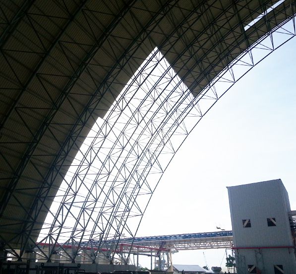 PHILIPPINE Power Plant Coal Storage Shed Large Span Space Frame Project