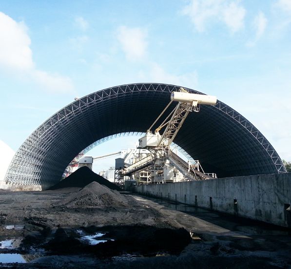 PHILIPPINE Power Plant Coal Storage Shed Large Span Space Frame Project