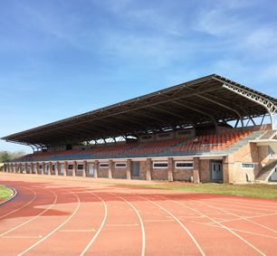 Philippine Oval Steel Truss Stadium Bleachers Canopy