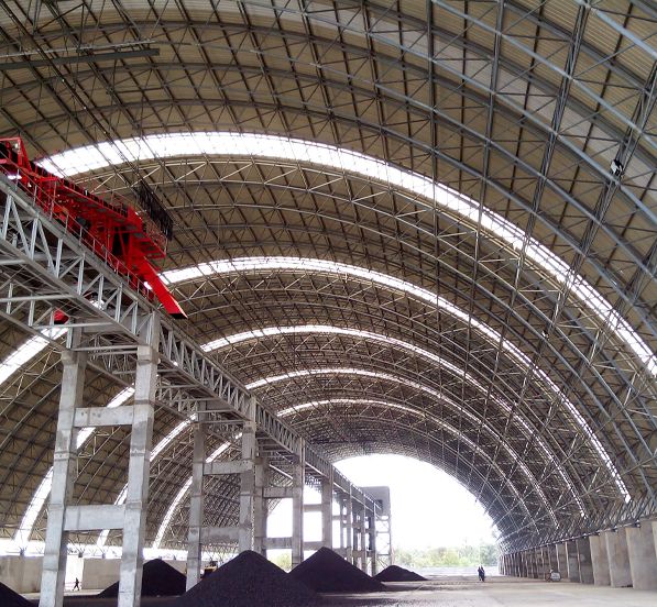 Philippine Putting Bato Power Plant Coal Storage Space Frame Project