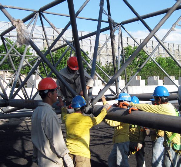 Philippine Putting Bato Power Plant Coal Storage Space Frame Project