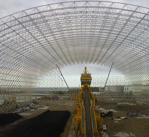 Philippine TOLEDO Barrel Space Frame Coal Storage Shed