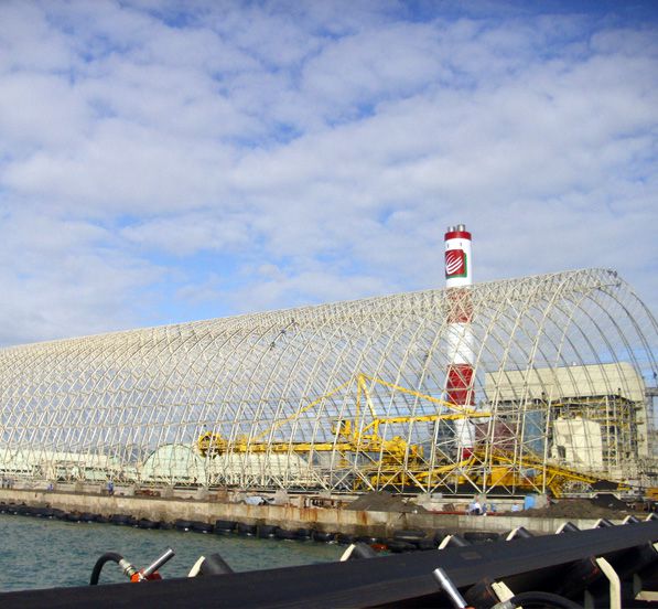 Philippine TOLEDO Barrel Space Frame Coal Storage Shed