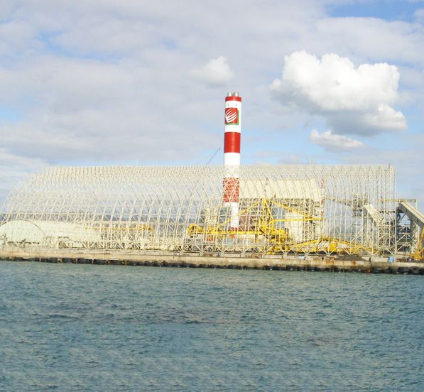 Philippine TOLEDO Barrel Space Frame Coal Storage Shed