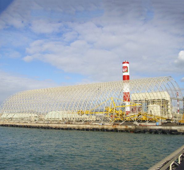 Philippine TOLEDO Barrel Space Frame Coal Storage Shed