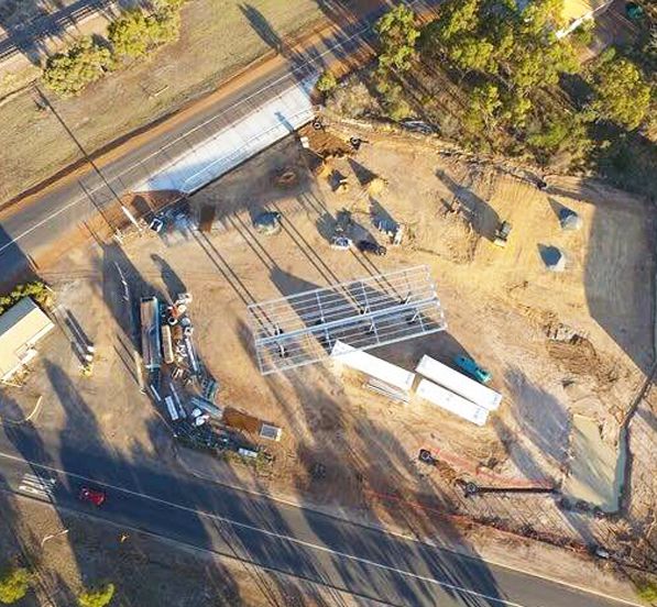 Light Steel Structure Canopy Gas Fuel Station in Australia