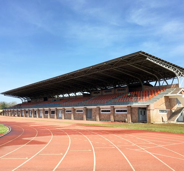 Philippine Oval Steel Truss Stadium Bleachers Canopy