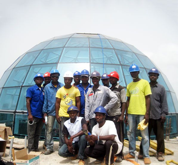 The Steel Structure Glass Dome Roof of Togo’s Presidential Palace