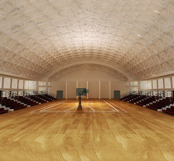 The Republic of Marshall Islands Space Frame Stadium Roof Structure