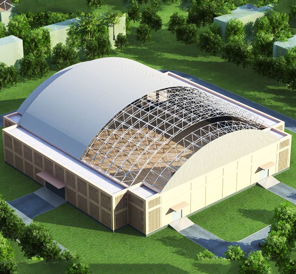 The Republic of Marshall Islands Space Frame Stadium Roof Structure