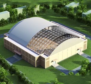 The Republic of Marshall Islands Space Frame Stadium Roof Structure