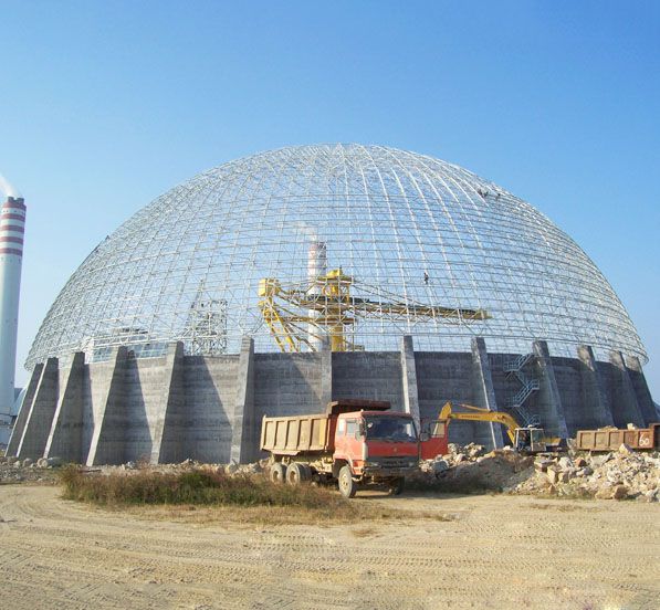 Space Frame Dome Roof Coal Storage System of Houshi Power Plant (7 sets)