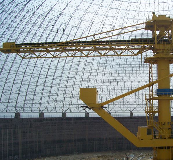 Space Frame Dome Roof Coal Storage System of Houshi Power Plant (7 sets)