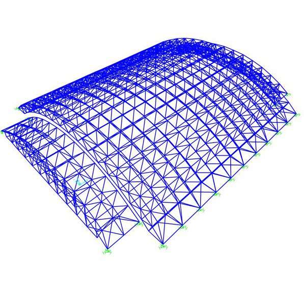 The Republic of Marshall Islands Space Frame Stadium Roof Structure