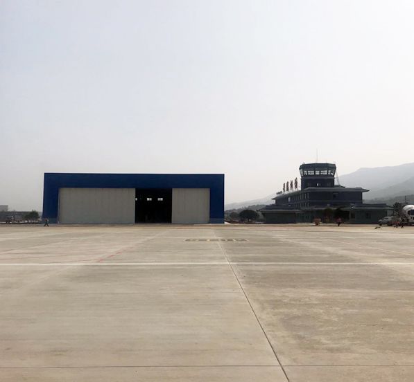 Prefabricated Steel Aircraft Hangars Shed Construction