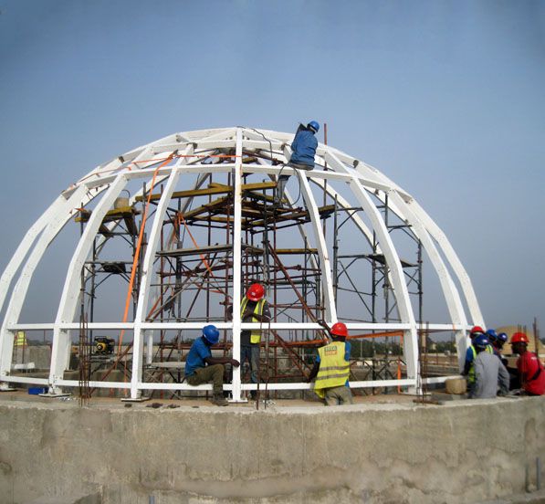 The Steel Structure Glass Dome Roof of Togo’s Presidential Palace