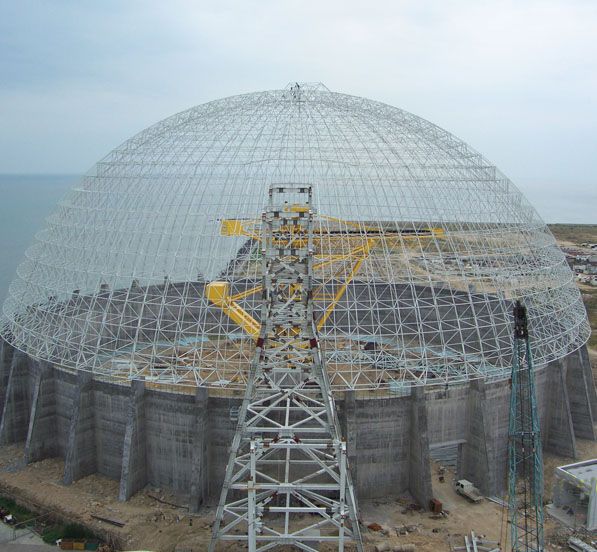 Space Frame Dome Roof Coal Storage System of Houshi Power Plant (7 sets)