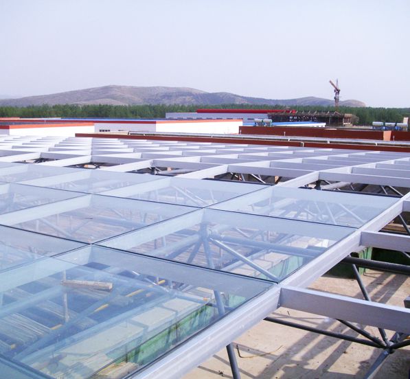 Surveying & Mapping Center Hall Flat Space Frame Structure Glass Roof