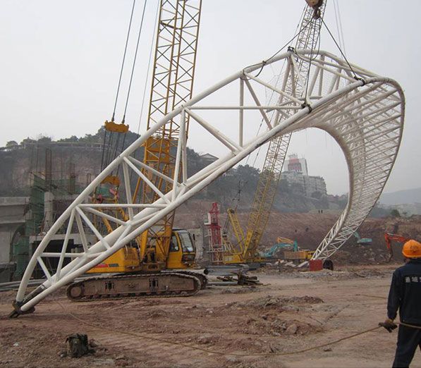 Swimming Pool Roof and Diving Hall Steel Truss Project