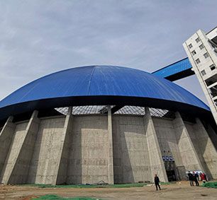 Closed Space Frame Dome Coal Storage Yard Project