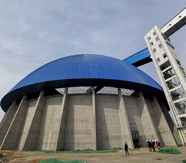 Closed Space Frame Dome Coal Storage Yard Project